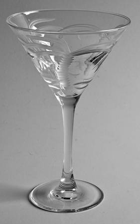 Palm Tree Martini Glass