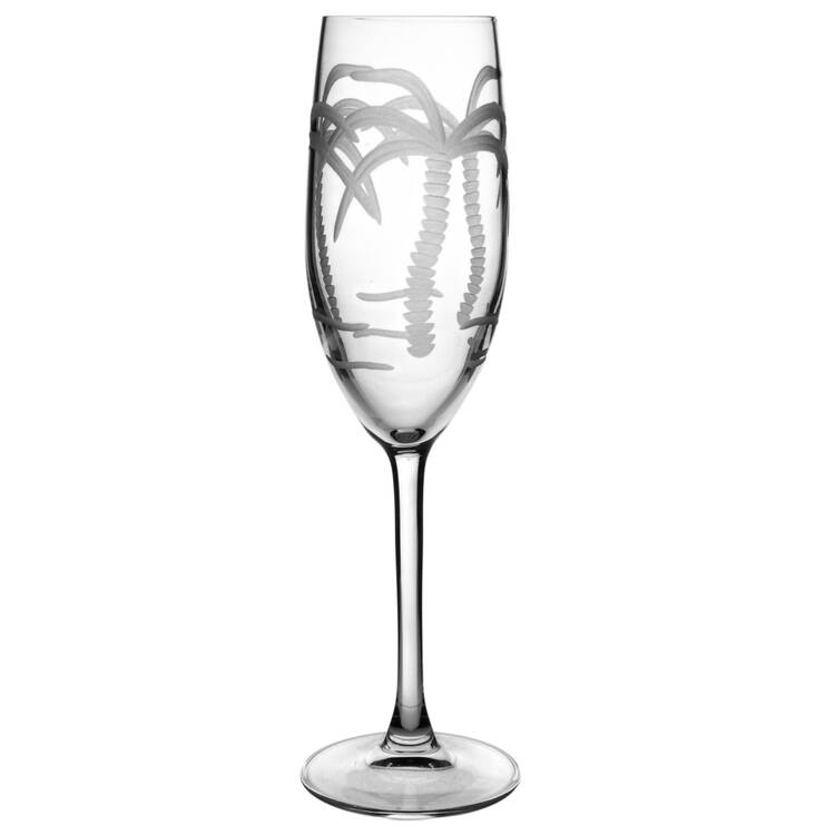 Palm Tree Fluted Champagne