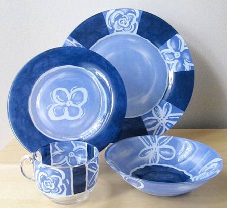 Reflet Blue Dinner Plate