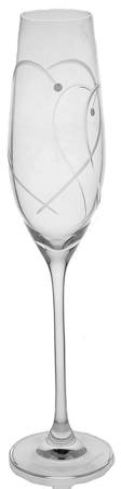 Two Hearts Entwined Fluted Champagne