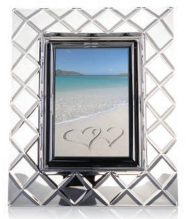 Criss Cross Frame-Holds 5" X 7" Photo