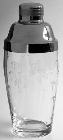 Bamboo (Multisided Stem) Cocktail Shaker & Lid