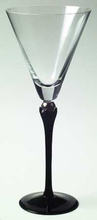 Carnevale Black Wine Glass