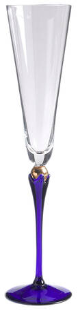 Carnevale Cobalt Fluted Champagne