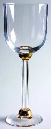 Chicago Gold Wine Glass