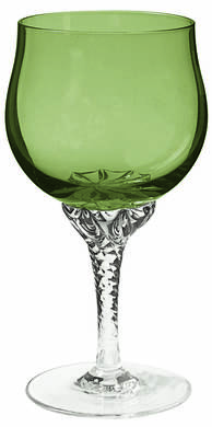 Coronation Dark Green Water Goblet