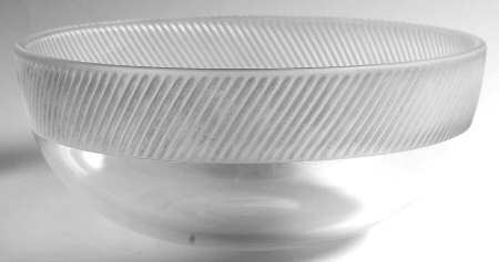 Regency Clear (Frosted Ribbed Stem) 10" Round Bowl