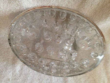 Flanders Clear Frog/Candleholder for Oval Flower Holder