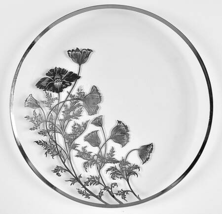 Flanders Clear Cake Plate