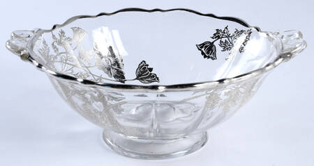 Flanders Clear 7" Footed Bowl