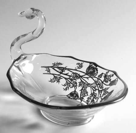 Flanders Clear 6" Swan Dish