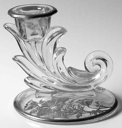 Flanders Clear 4" Single Light Candlestick