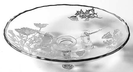 Flanders Clear 7" 3-Footed Bon Bon