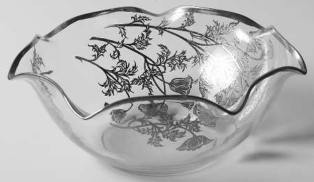 Flanders Clear 6" Round Crimped Bowl