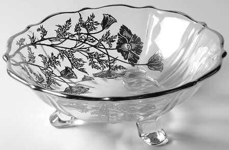 Flanders Clear 6" 3-Footed Bon Bon