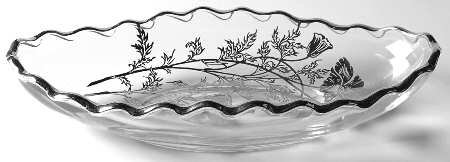 Flanders Clear 8" Oval Relish