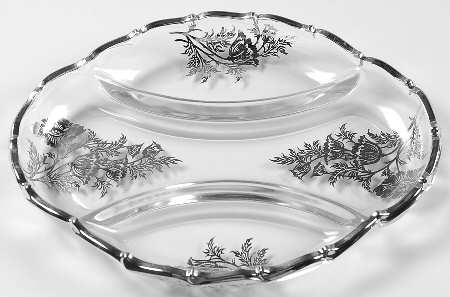 Flanders Clear 9" Oval 3 Part Relish