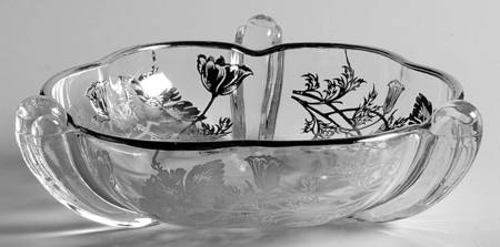 Flanders Clear 6" Handled Bon Bon