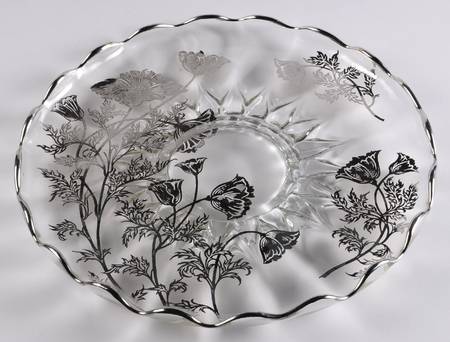 Flanders Clear 13" Rolled Edge Torte Plate