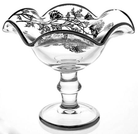 Flanders Clear Round Compote (Height X Width)