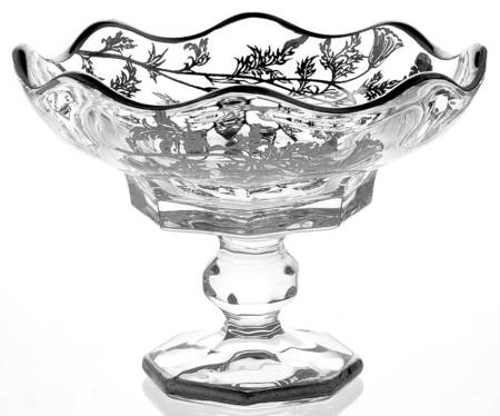 Flanders Clear Round Compote (Height X Width)