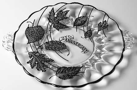 Forest Handled Cake Plate