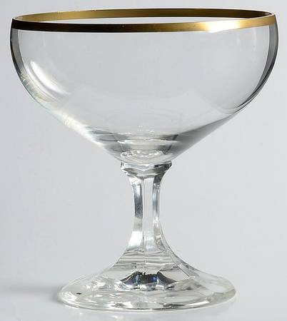 Neckar (Gold Trim) Champagne/Tall Sherbet