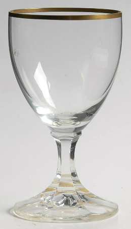 Neckar (Gold Trim) Wine Glass