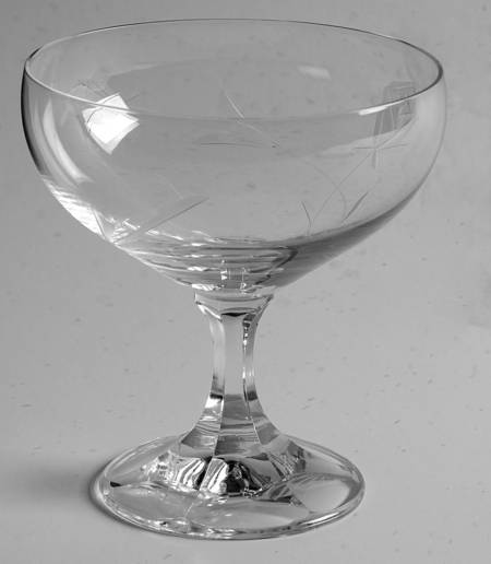 Neckar (Rose Cut 2566, No Trim) Champagne/Tall Sherbet by Schott-Zwiesel