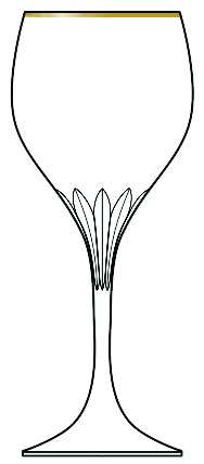 Revue Gold Water Goblet