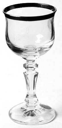 Silver Jubilee Cordial Glass