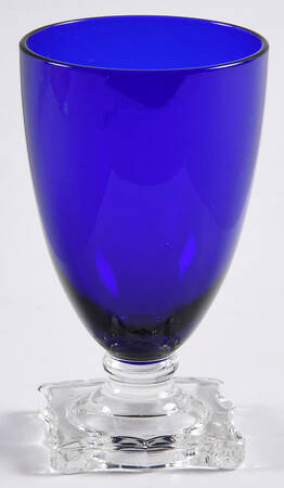 903 Cobalt Blue (Non Optic) Footed Tumbler