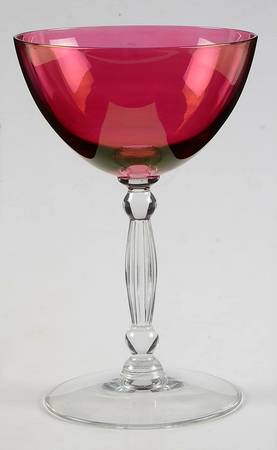 993-Cranberry Flash Champagne/Tall Sherbet