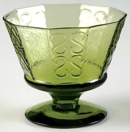 Brocado Green Champagne/Tall Sherbet
