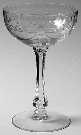 Colfax (Cut 1002, Stem 9936) Champagne/Tall Sherbet