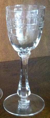 Colfax (Cut 1002, Stem 9936) Cordial Glass
