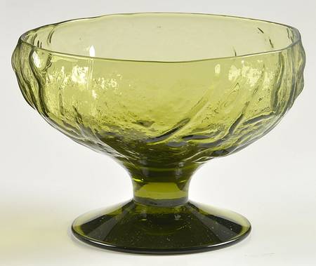 Driftwood Avocado Green 3" Height Open Compote