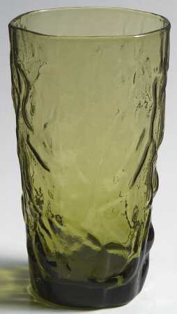 Driftwood Avocado Green Highball Glass