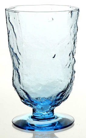 Driftwood Cornflower Blue Footed Tumbler