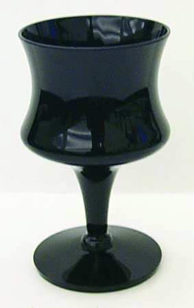 Fashionables Black (Non Optic) Wine Glass