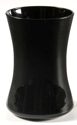 Fashionables Black (Non Optic) Flat Tumbler