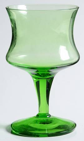 Fashionables Lime Green (Non Optic) Wine Glass