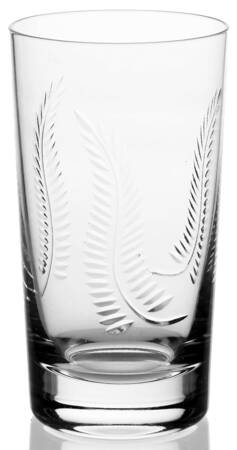 Feather Clear (Stem 708) 8 Oz Flat Tumbler