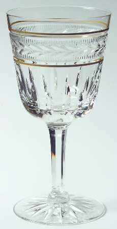 Gold Brocade Wine Glass