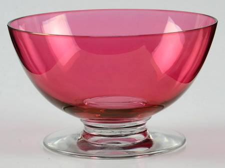 Harmony Cranberry Flashed Low Sherbet