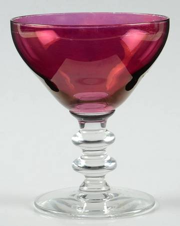 Harmony Cranberry Flashed Champagne/Tall Sherbet