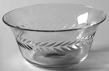 Laurel Wreath-Clear Finger Bowl