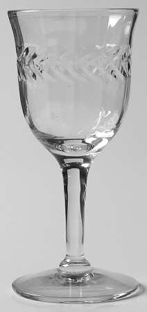 Laurel Wreath-Clear Cordial Glass