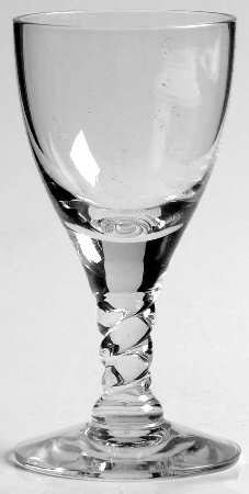 Pirouette Clear Cordial Glass