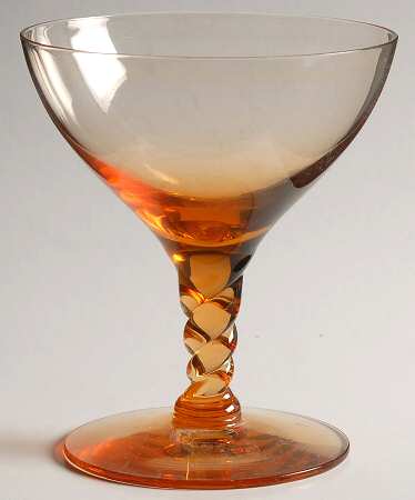 Pirouette Amber Champagne/Tall Sherbet